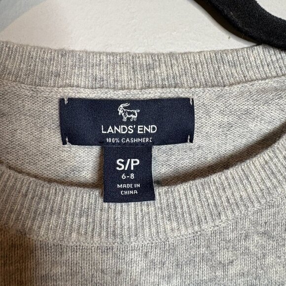 Lands' End grey cashmere sweater - Picture 3 of 5